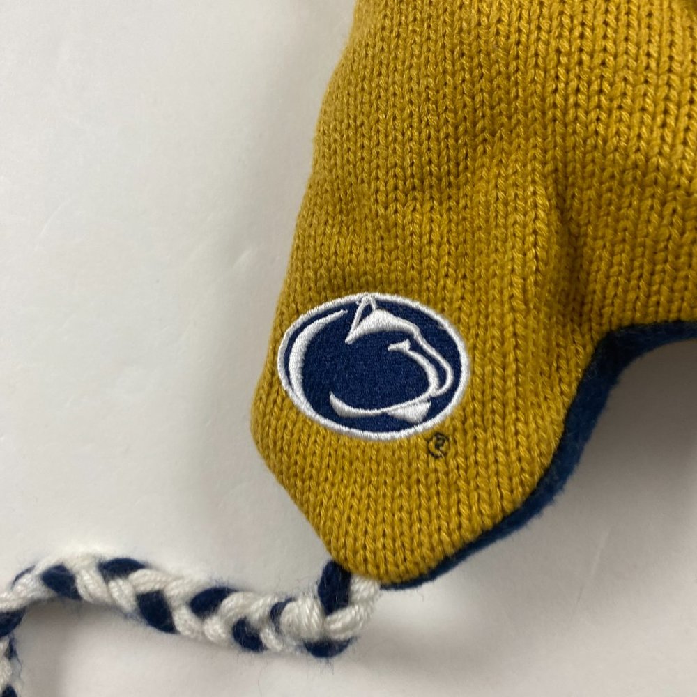 Vintage ZooZatz Penn State Nittany Lions Winter Beanie Hat Cap Tassels Youth - Picture 4 of 7